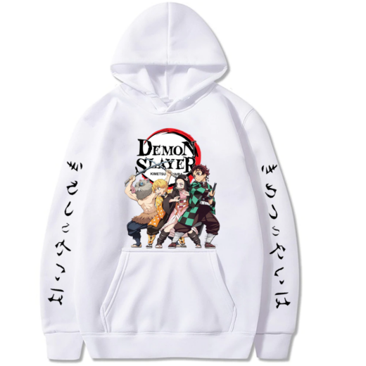 Худі білий PrintBro Demon Slayer Kimetsu