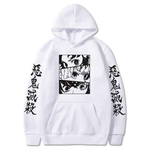 Худі білий PrintBro Demon Slayer Harajuku