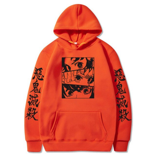 Худі помаранчевий PrintBro Demon Slayer Harajuku