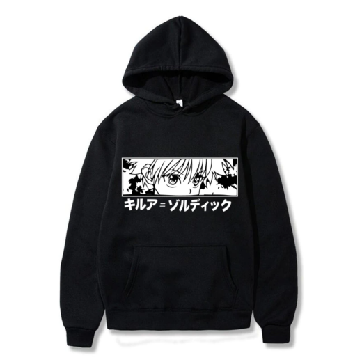 Худі чорний PrintBro Аніме Killua Eyes Killua HxH