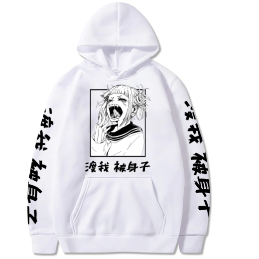Худі білий PrintBro Аніме black white print zero two
