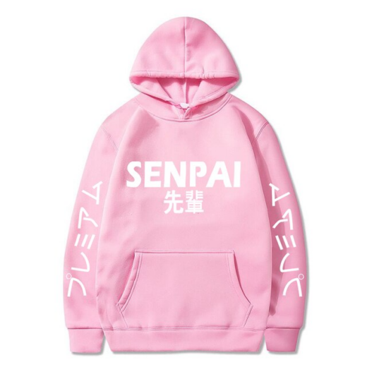Худі рожевий PrintBro Аніме SENPAI
