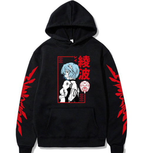 Худі чорний PrintBro Аніме Harajuku