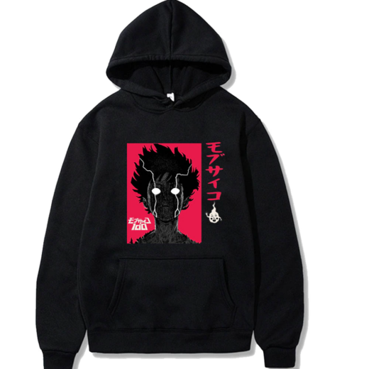 Худі чорний PrintBro Аніме Sudadera МОВ
