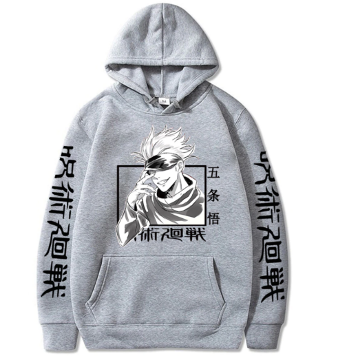 Худі сірий PrintBro Аніме Killua стиль Hunter X Hunter