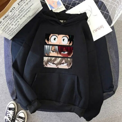 Толстовка чорна PrintBro аніме Hinata Hyuga