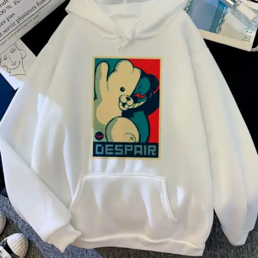 Толстовка біла PrintBro аніме Монокума style