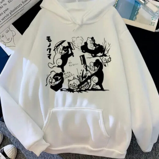 Толстовка біла PrintBro аніме Монокума Gambar