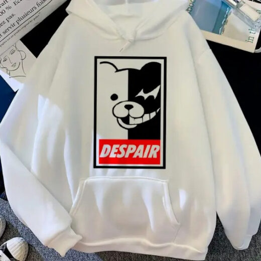 Толстовка біла PrintBro аніме Монокума despair