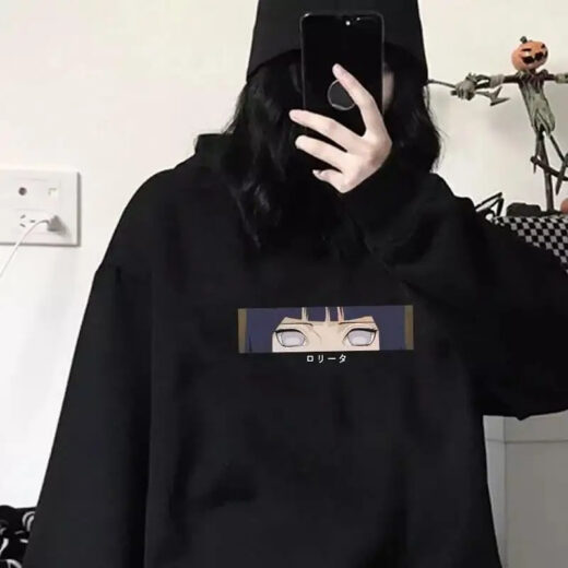Толстовка черная PrintBro аниме «Хіната Hyuga»