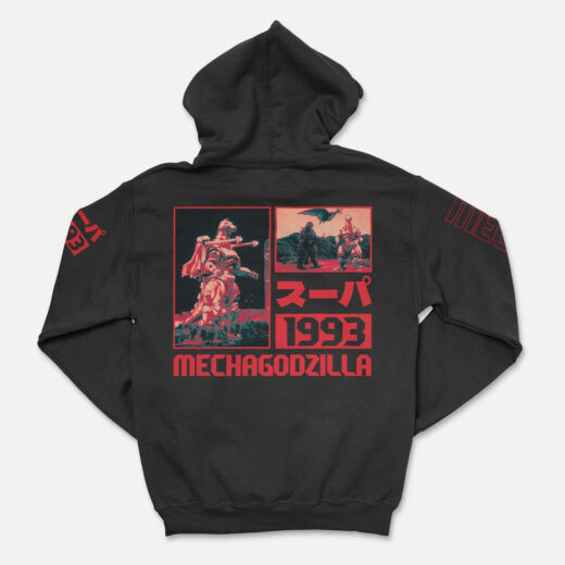 Худі чорний PrintBro аніме CR Loves Godzilla III - MechaGodzilla
