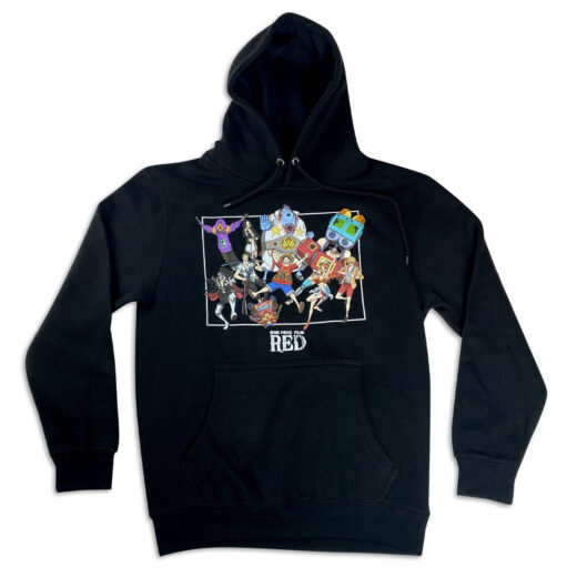 Худі чорний PrintBro аніме One Piece Film Red - Straw Hat Crew