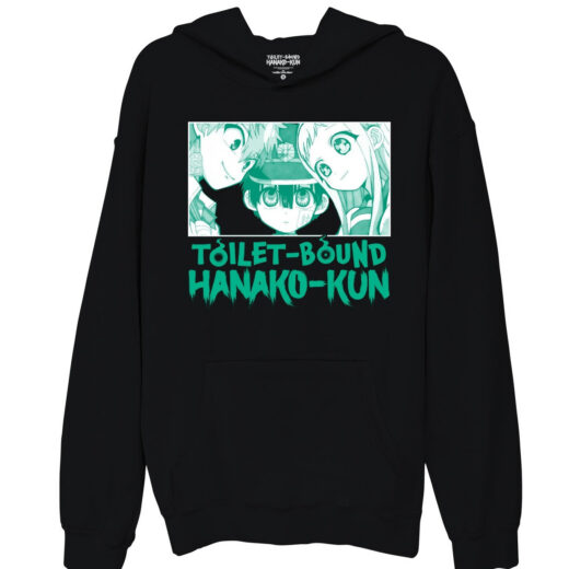 Худі чорний PrintBro аніме Toilet-bound Hanako-kun - Trio