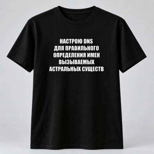 Футболка PrintBro Настрою DNS