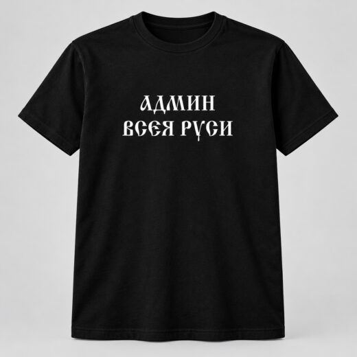Футболка PrintBro Админ всея руси