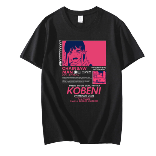 Футболка чорна PrintBro Аніме KOBENI