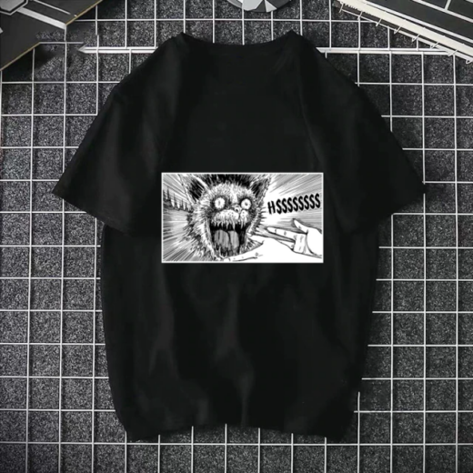 Футболка чорна PrintBro Аніме Killua