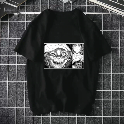 Футболка чорна PrintBro Аніме стиль HUNTER
