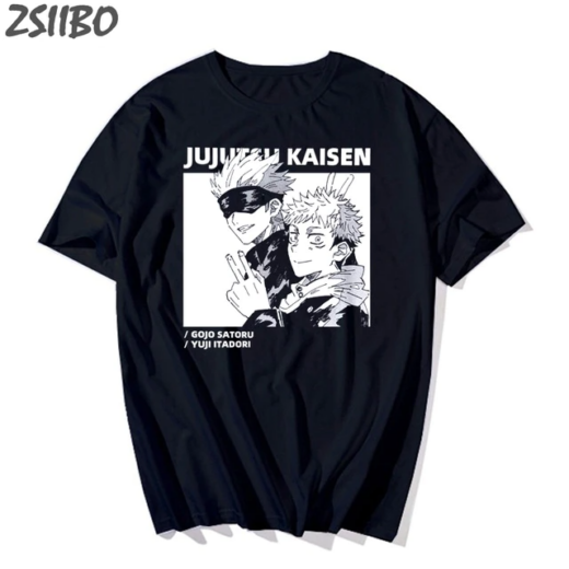 Футболка чорна PrintBro Аніме KAISEN Power