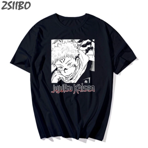 Футболка чорна PrintBro Аніме Харадзюку Darling Kaisen