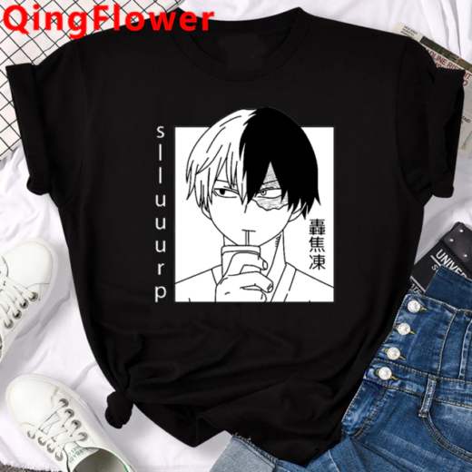 Футболка чорна PrintBro Аніме SIIUUURP