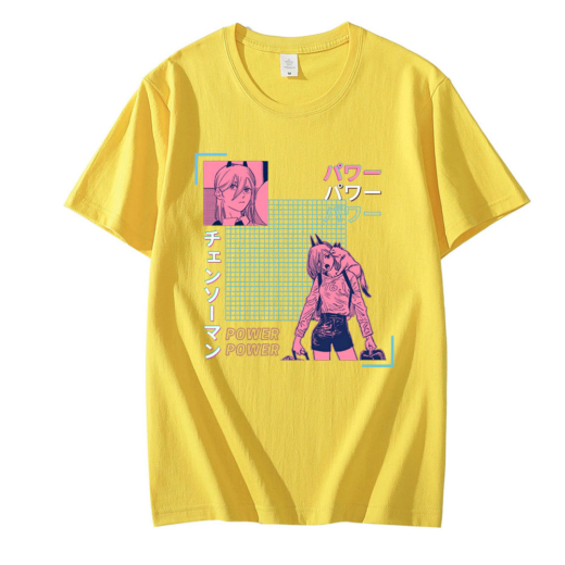 Футболка жовта PrintBro Аніме YUJITADORI