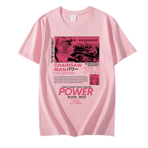 Футболка рожева PrintBro Аніме Power