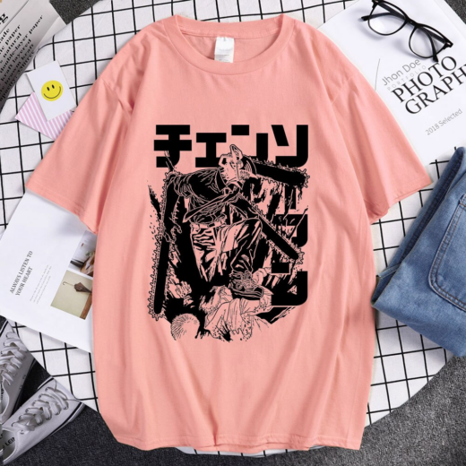 Футболка рожева PrintBro Аніме Power Hunter HxH