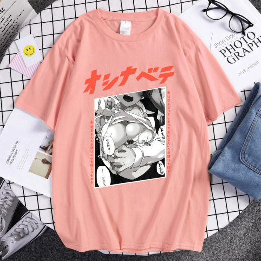Футболка рожева PrintBro Аніме Power YUJI
