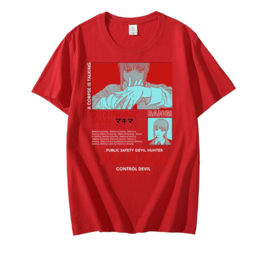 Футболка червона PrintBro Аніме МАКІМА