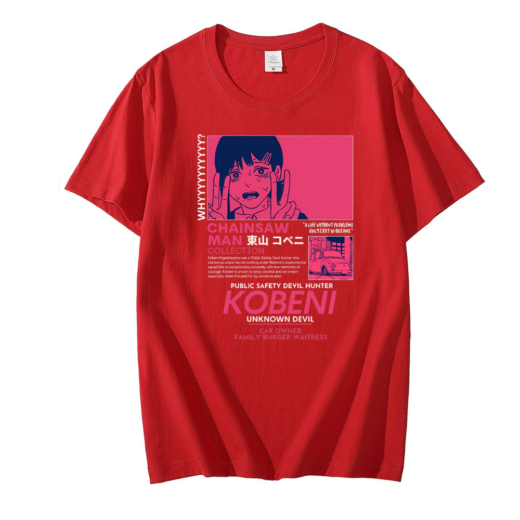 Футболка червона PrintBro Аніме KOBENI