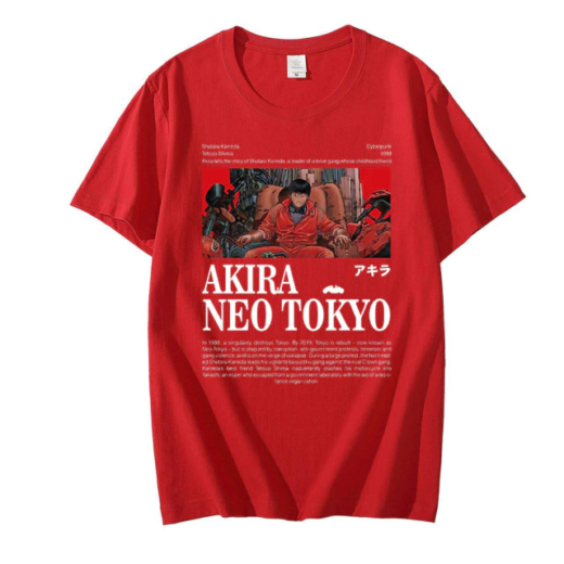 Футболка червона PrintBro Аніме Power YUJI