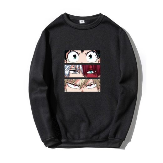 Світшот чорний PrintBro Аніме Killua Eyes Killua