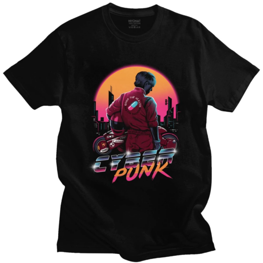 Футболка чорна PrintBro Манга Akira Neo Tokyo