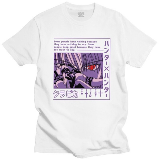 Футболка біла PrintBro Аніме, Манга Kurapika HxH