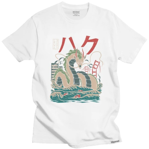 Футболка біла PrintBro Аніме Nigihayami