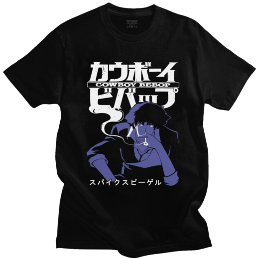 Футболка чорна PrintBro Аніме Bebop