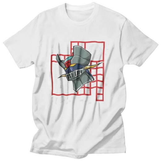Футболка біла PrintBro Аніме Mazinger Z Head