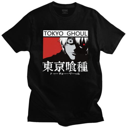 Футболка чорна PrintBro Аніме TOKYO GHOUL