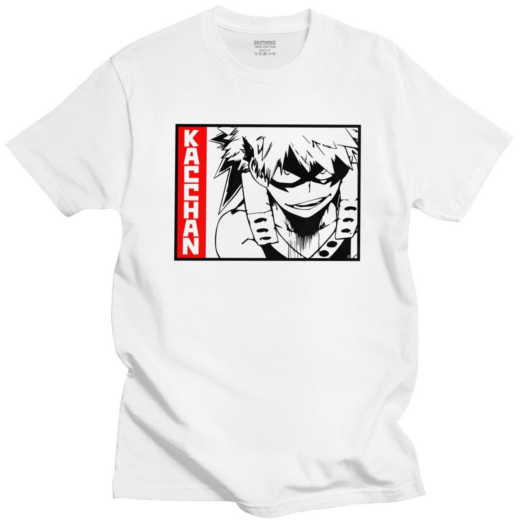 Футболка біла PrintBro Аніме Kacchan