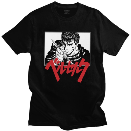 Футболка чорна PrintBro Аніме Kaneki Ken