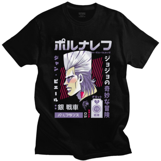 Футболка чорна PrintBro Аніме Jojos Biz