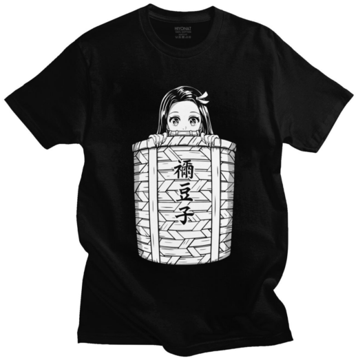 Футболка чорна PrintBro Аніме Nezuko в кошику