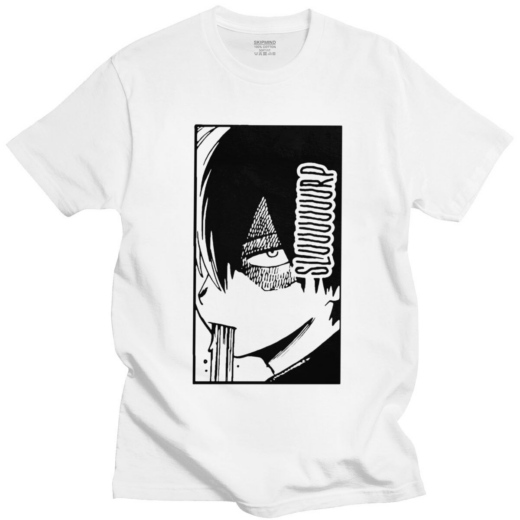 Футболка біла PrintBro Аніме Shoto slup Boku No Hero Academia