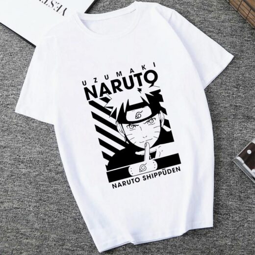 Футболка біла PrintBro Аніме. Anime vol. 0.3 Naruto