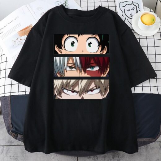 Футболка чорна PrintBro Аніме. Anime vol. 41