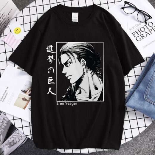 Футболка чорна PrintBro Аніме. Anime vol. 54