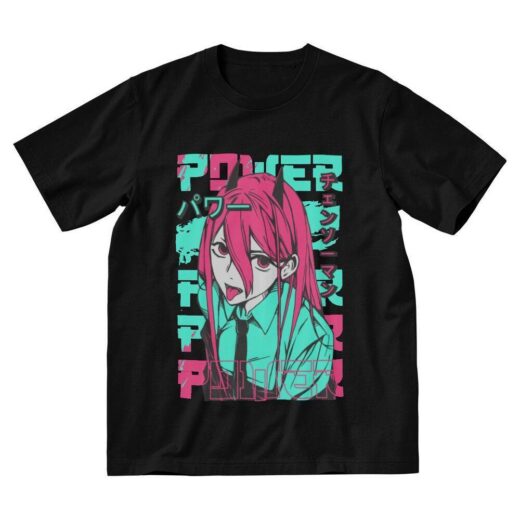 Футболка чорна PrintBro Аніме. Anime vol. 55