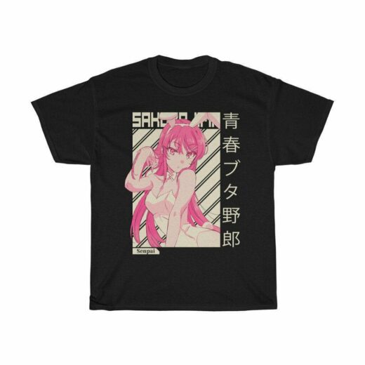 Футболка чорна PrintBro Аніме. Anime vol. 77