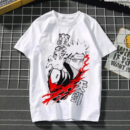 Футболка біла PrintBro аніме Наруто print
